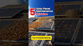 Why Your Solar Panels Aren’t Performing: 5 Mistakes to Fix Today #solarmaintenance