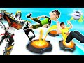 Видео про игровой набор: Игрушки Бен 10 и Роботы Трансформеры играют в Boomtrix! Игры для детей
