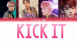 How Would Bts Sing Kick It By Blackpink Fanmade Coloring Codec Lyrics Hanromeng