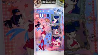 ASMR Musa 🎧✨ Winx Club Art Journal Spread | Music Fairy Sticker Collage #shorts