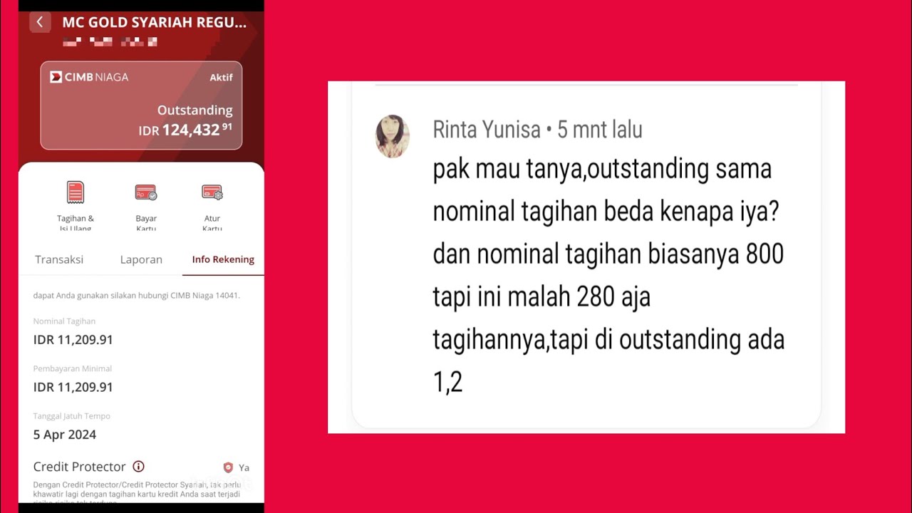 Outstanding Kartu Kredit dan Nominal Tagihan di OCTO Mobile YouTube