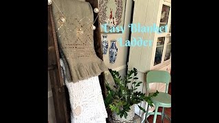 This is a how to on making a simple blanket ladder.