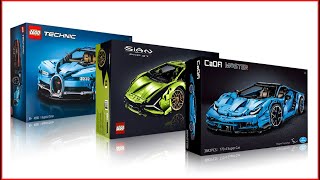 COMPILATION LEGO TECHNIC Cars CaDa Lamborghini + 42083 Bugatti Chiron + 42115 Lamborghini Sián