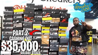 CASHING OUT $35,000 AT SNEAKER CON HOUSTON *STEALS & DEALS ON JORDAN 4’S, YEEZYS + MORE!* (PART 2)