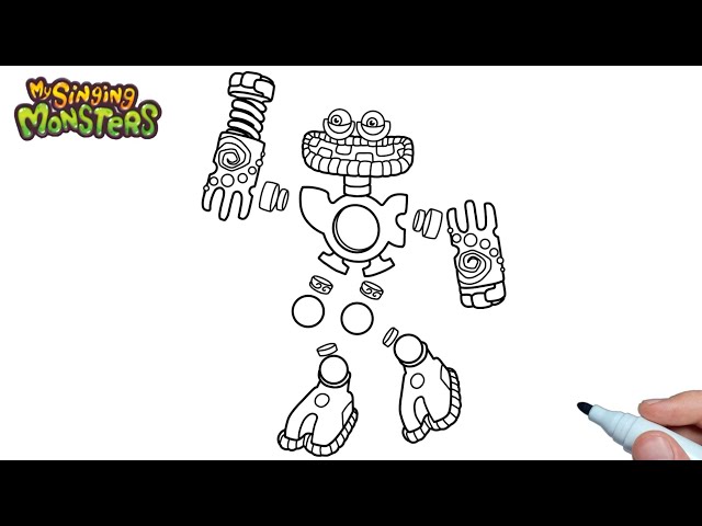 Como desenhar - Wubbox - My Singing Monsters - Common - How to Draw 