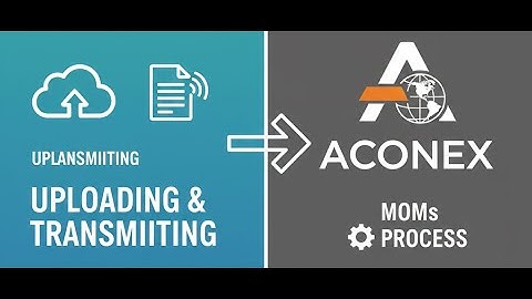 Uploading & Transmitting MOMs on Aconex #Aconex #DocumentControl #MOMs