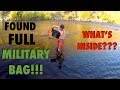 River Treasure: Found FULL Military Bag in the River!!! (Deadly Weapons Found - Police Called)