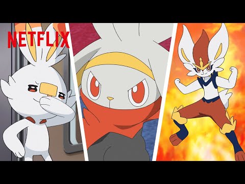 FULL Evolution of Goh's Scorbunny 🔥🐰🔥 Pokémon Journeys | Netflix Futures