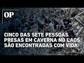 Cinco das sete pessoas presas em caverna no Laos são encontradas com vida