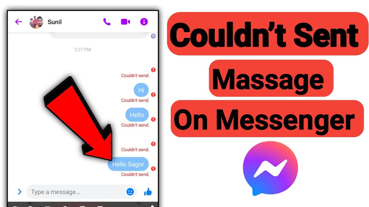 How To Fix Couldn’t Sent Message On Messenger. - YouTube