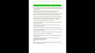 Astro 7N Unit 4 Part 2 Quiz Solved pdf