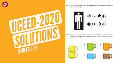 UCEED-2020 Solutions | Q30-33 |