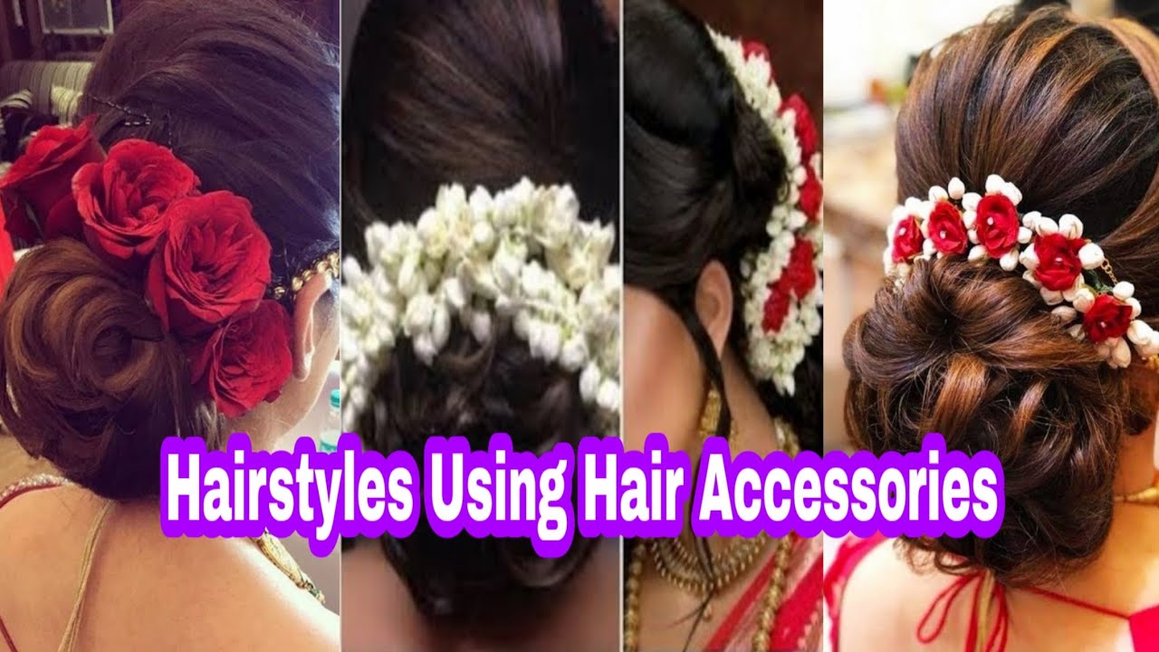 Easy Hairstyle Tutorial || Open Hairstyle || Wedding Hairstyles || Hair  Accessories || Hairstyles - YouTube