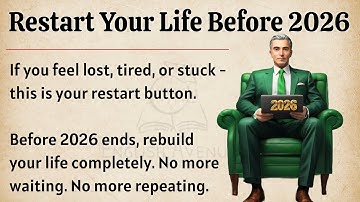 Restart Your Life Before 2026 Ends || Graded Reader || Improve Your English Fluency ✅