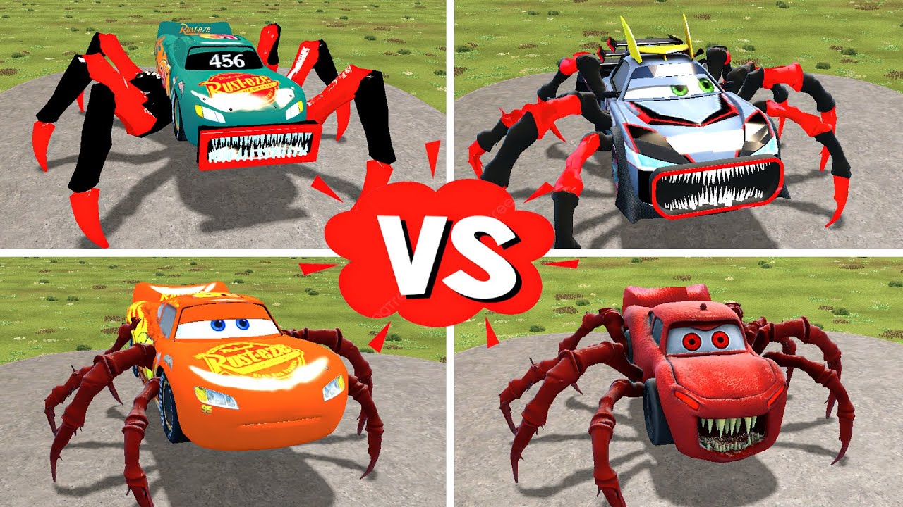 MONSTER MCQUEEN: CAR MONSTER, MCQUEEN MONSTER, GRANDPA HOUSE,HOUSE HEAD And CAR EATER in Gmod#11