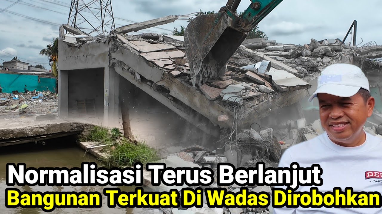 Normalisasi Terus Berlanjut Bangunan Lantai 2 Terkuat Di Perbatasan Margakaya Dan Wadas Di Bongkar