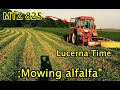 МТЗ 82 Беларус 825 покос люцерна - MTZ 82 Belarus 825 Cutting Alfalfa