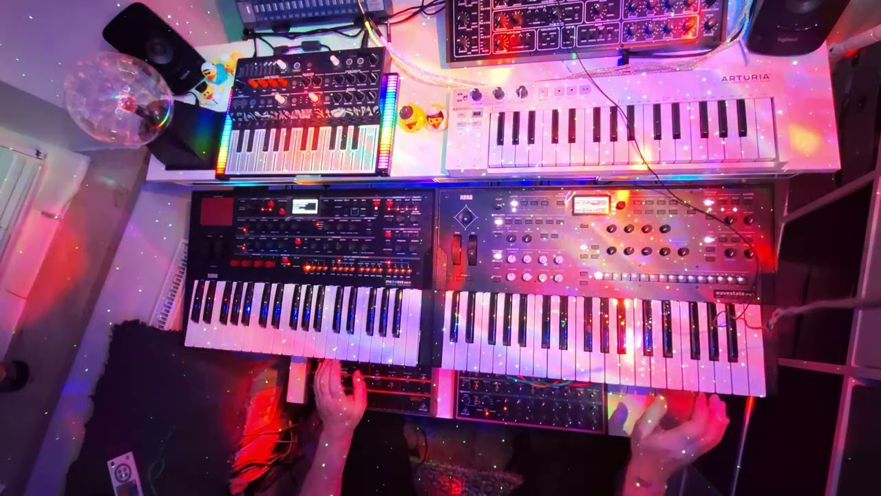 Behringer Edge, Roland Fantom 06, Korg Modwave MK2, Korg Wavestate MK2, Synthesizer JAM, psybeats