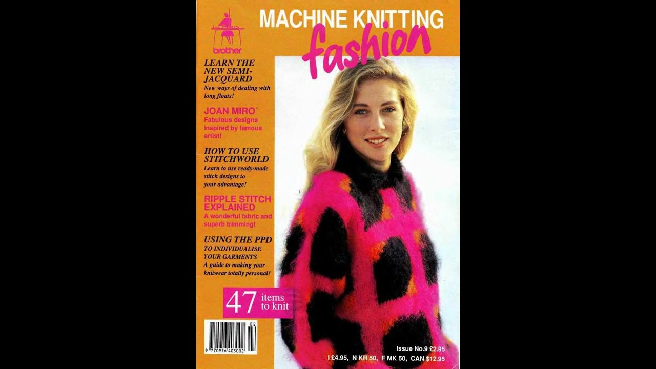 Machine knitting fashion №9 Журнал с образцами на английском языке