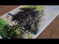 Watercolor Se Tree 🌳 keshe banaye #watercolor #tree #Watertree
