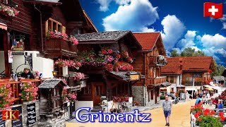 Grimentz - The Amazing Village with Traditional Swiss Chalets 🇨🇭 Walking Tour 2023