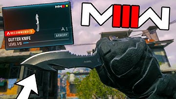 The GUTTER KNIFE in Modern Warfare 3 (Early MW3 Gameplay)