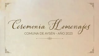 Ceremonia de homenaje a vecinos de Aysén