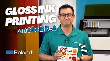 Gloss Ink on the VersaSTUDIO BD-Series Desktop UV Printer