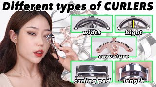 Eyelash Curleres , how are they different ? design / curling pad / width / hight / curvature