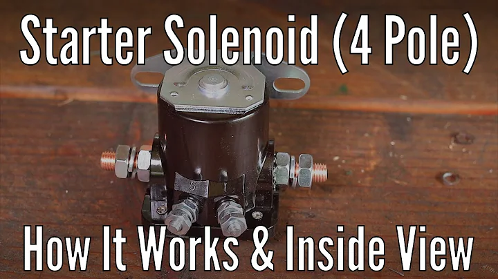 Starter Solenoid 4 pole: How it works and an inside view