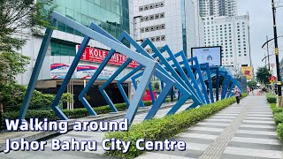 Malaysia, Johor Bahru - Walking around JB city centre | Jalan Wong Ah Fook and Tan Hiok Nee