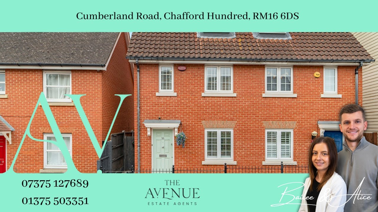 Welcome to Cumberland Road, Chafford Hundred RM16 6DS