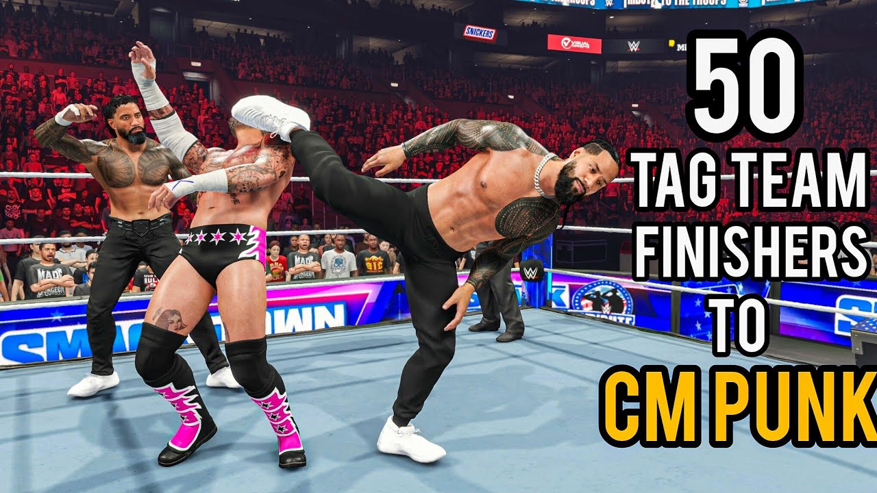 50 Best Tag Team Finishers to CM Punk - WWE 2K25
