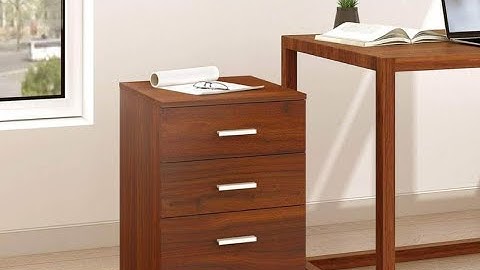 DEVAISE | 3 Drawer Wood Mobile File Cabinet Assembly 2021