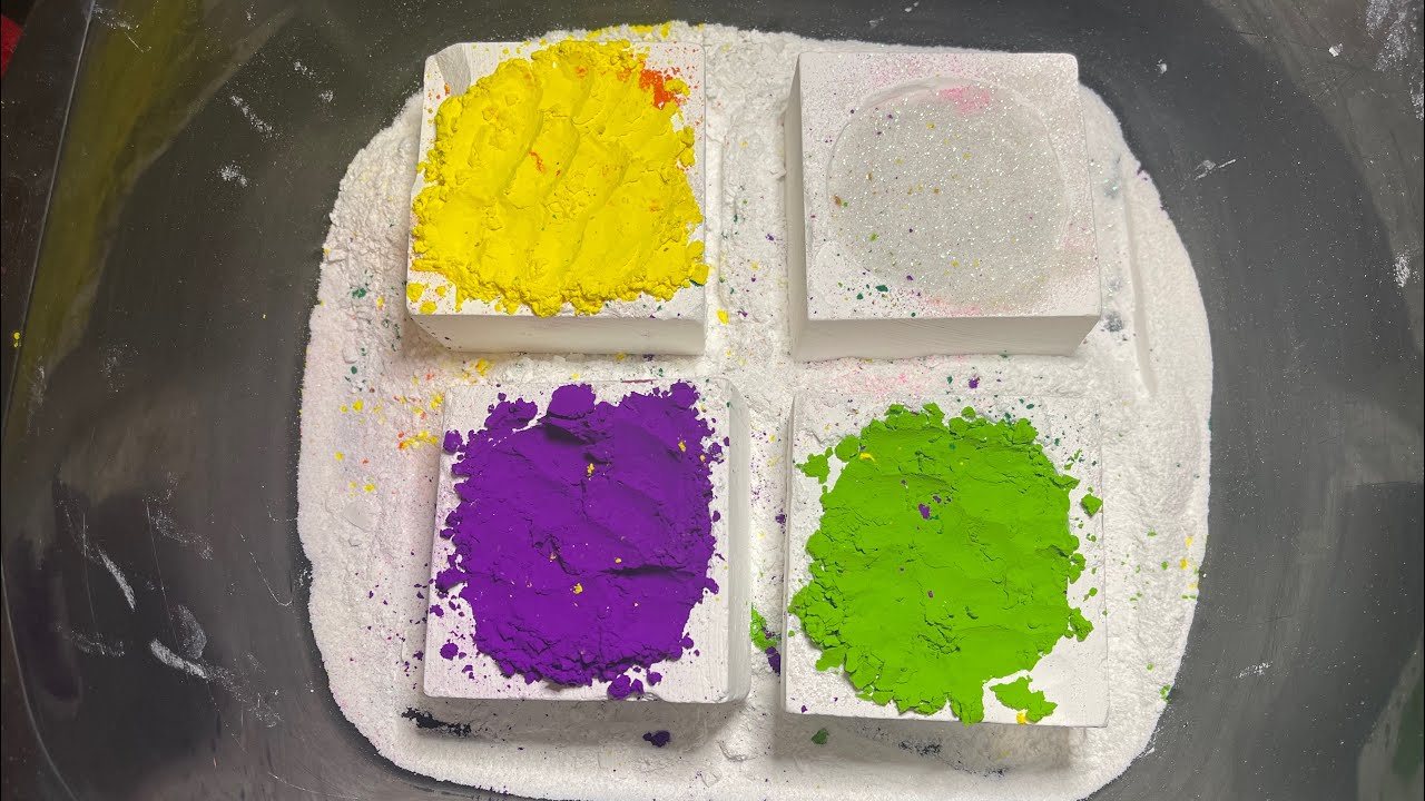 Gym Chalk Bombs 💣 | Holi Powder | Glitter #asmrbombsoverload #asmr # ...
