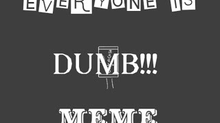 !!! EVERYONE IS DUMB !!! MEME
