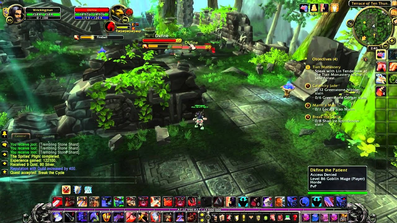 WoW MoP: Warrior Arms Ganking Da Horde Montage!