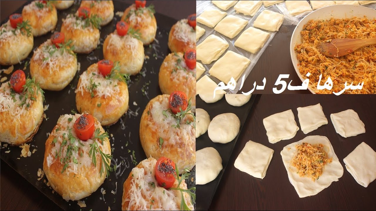 مسمن بسطيلة فالفران بحشوة الدجاج بمذاق الحوت خاصك تحلفي وتعاودي باللي مفيهمش الحوت