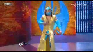 WWE Raw Sin Cara (Debut) Attacks Sheamus
