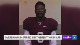DeMarvion Overshown inspiring the next generation of Arp athletes