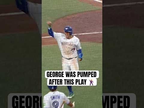George Springer was frolicking around after scoring on this play 😆 #MLB #Toronto #BlueJays