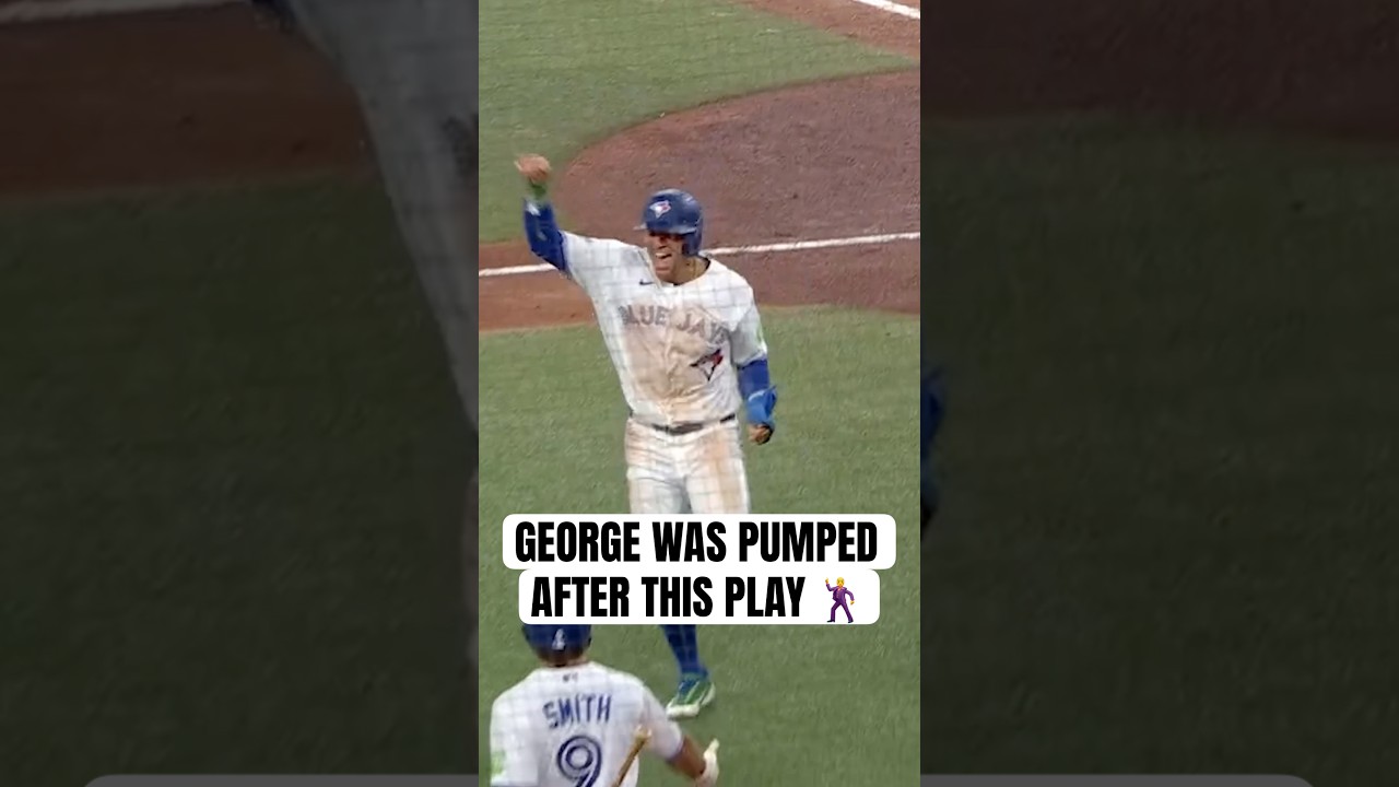 George Springer was frolicking around after scoring on this play 😆 #MLB #Toronto #BlueJays
