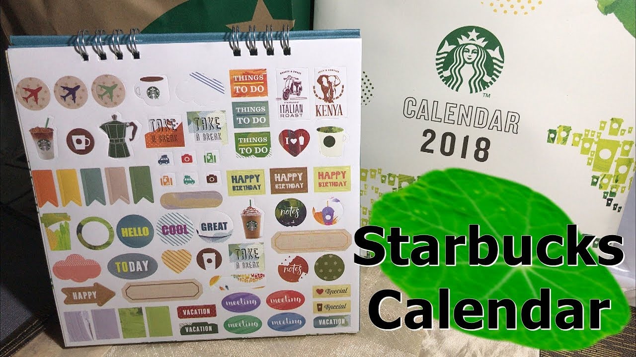 Starbucks TH Calendar 2018 Review l Preview Calendar 2019 l calendar