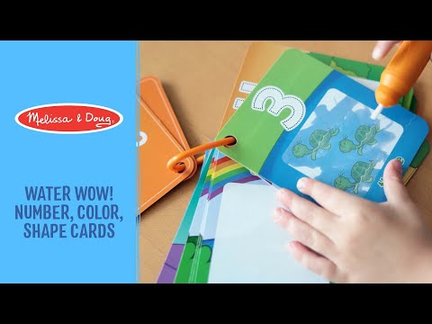 Melissa & Doug Water Wow! Number, Color, Shape Cards - On the Go Travel Activity
