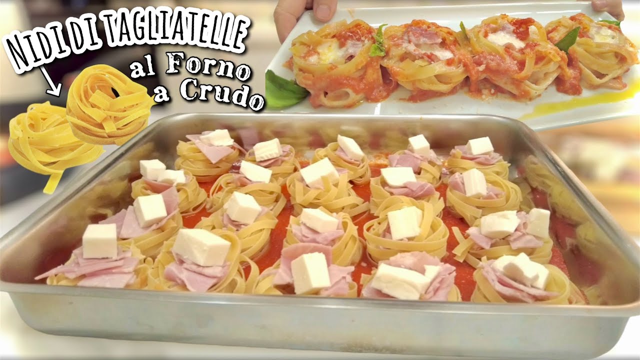 ГНЕЗДЫШКИ ТАЛЬЯТЕЛЛЕ, запеченные в сыром виде, идея для вечеринки БЕЗ СТРЕССА