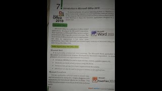 Computer std 4 lesson no 7 Introduction to Microsoft office 2010(Activity zone)