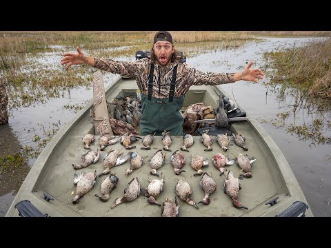 Public Land 5 Man Limit on the Baddest Duck Boat Ever!!