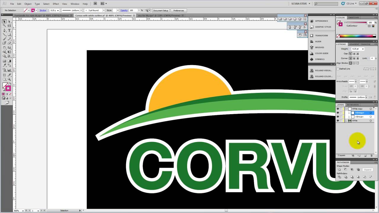 Adding Versaworks cutlines to graphics in Adobe Illustrator
