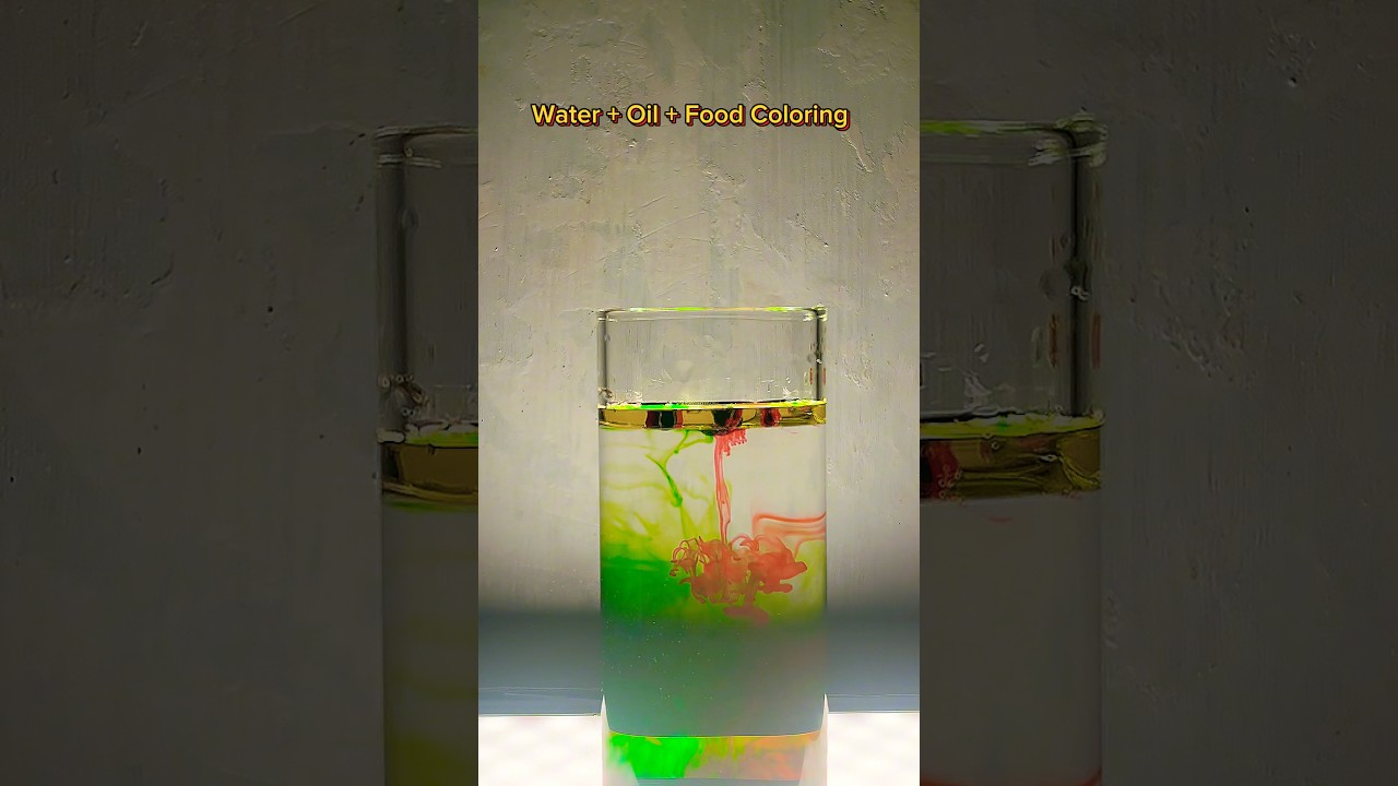 "The Science Behind Oil, Water, and Food Coloring: Unexpected Results!"