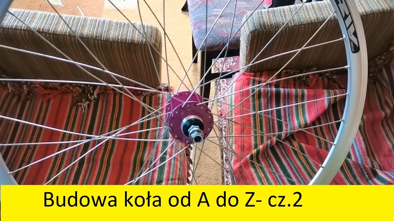 budowa koła rowerowego od A do Z- cz.2 zaplatanie koła na 3 krzyże